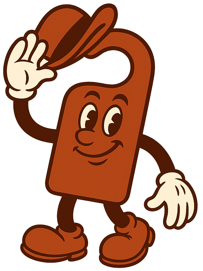 JDLM Door Hanger Mascot